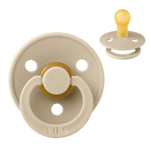 Succhietto Bibs Rotondo Colour - tg. 1 - gomma naturale - Vaniglia 