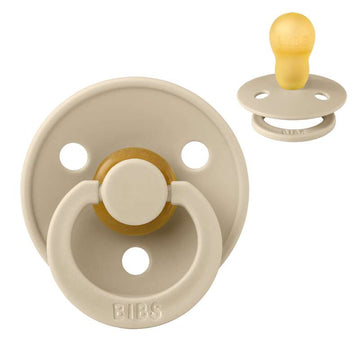Bibs Ronde Colour Fopspeen - mt. 3 - natuurrubber - Vanille 