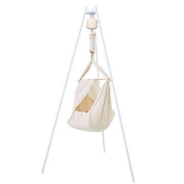 Pomoč Bundle - Premium - Slyngevugge z Vuggemotorjem in Vuggestativom - Naraven 