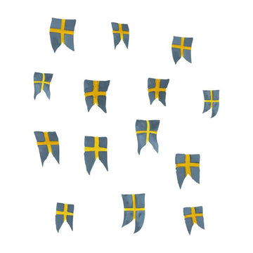 That's Mine Removable & reusable Wall sticker - 14 pcs. Swedish flags 