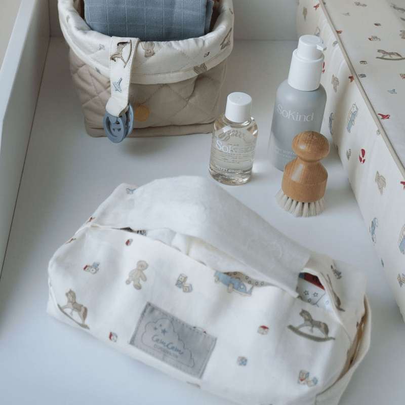 Cam Cam Copenhagen Θήκη για μωρομάντηλα - GOTS - Vintage παιχνίδια 