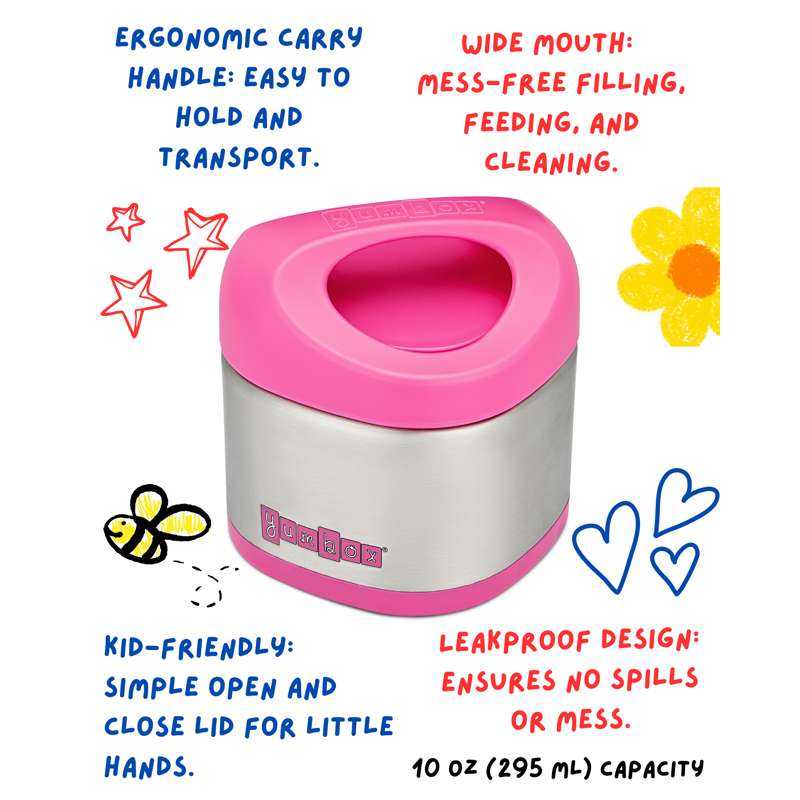 Yumbox Cubi Termo Контейнер за храна - 295ml - Ягодов розов 