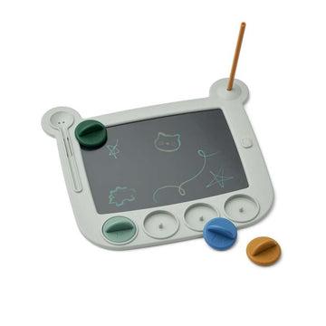 Liewood Tableau LCD Venzora avec tampons - Dove Blue Multi Mix 