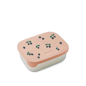 Liewood Arthur Ruminddelt Lunch Box - 900 ml. - Acciaio/Silicone - Berry/Pale Tuscany 