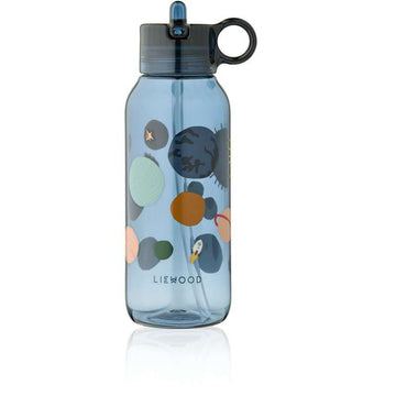 Liewood Yang Bottiglia d'Acqua - Tritan con Copertura in Silicone - 500 ml. - Universo/Classico Navy 