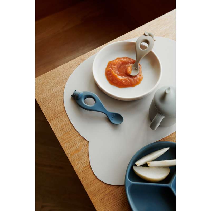 Liewood Stacy Prato Antiderrapante Dividido - 2-Pacote - Azul Marinho/Azul Baleia 