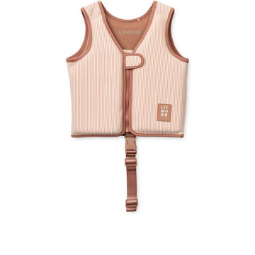 Liewood Dove Bathing Vest in Bæk-and-Bølge - Y/D Stripe Pale Tuscany/Creme de la Creme 