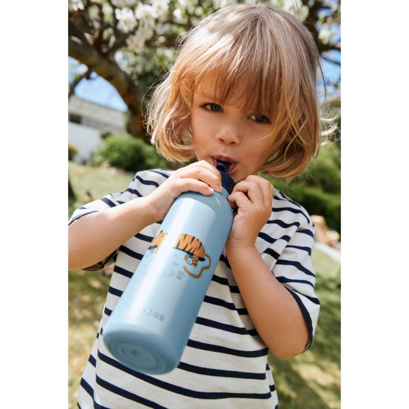 Liewood Falk Juomapullo - Ruostumaton Teräs - 500ml - Tiikeri/Ranta Sininen 