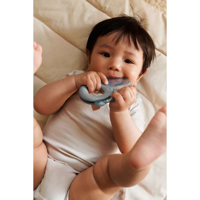 Liewood Rita Kühlende Elefantenbeißringe - 2 Stück - Sandy/Dove Blau 