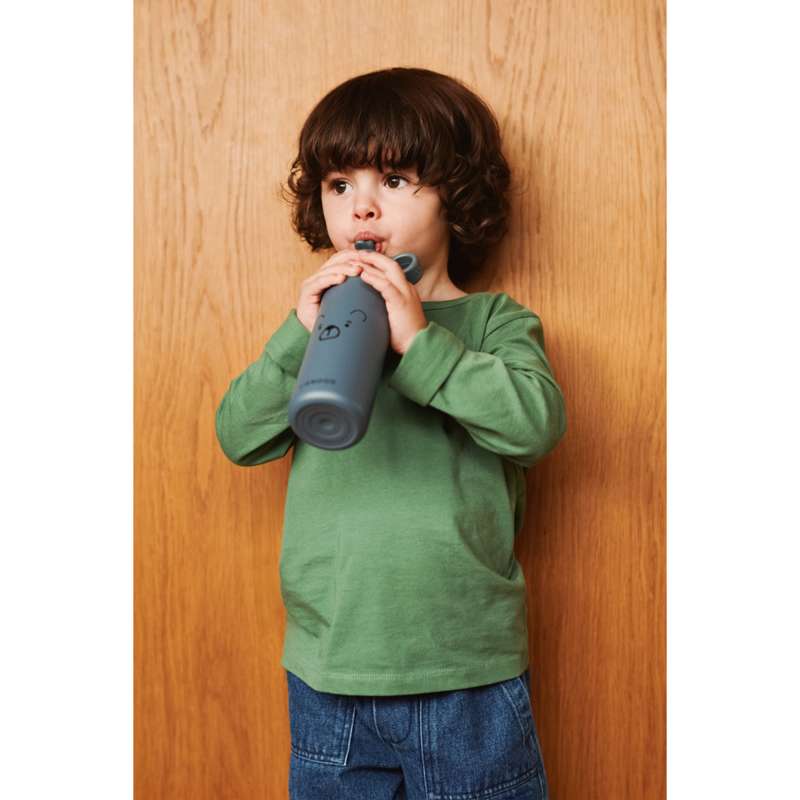 Liewood Falk Láhev na pití - Nerezová ocel - 350ml - Pan Medvěd/Velryba Modrá 