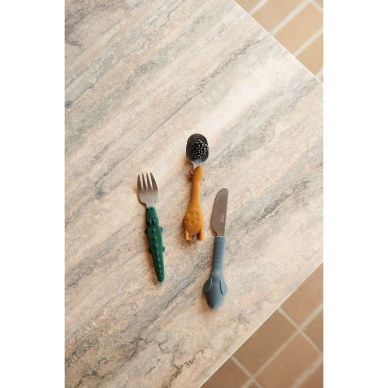 Liewood Tove Besteckset - Goldene Karamellmischung 