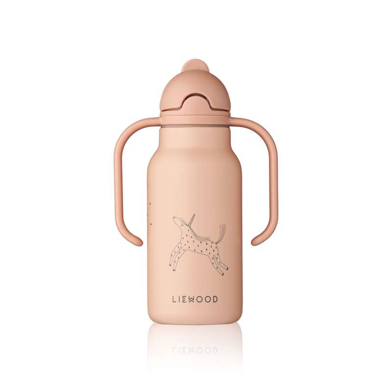 Liewood Kimmie Bouteille à boire - Acier inoxydable - 250ml - Licorne/Pale Tuscany 