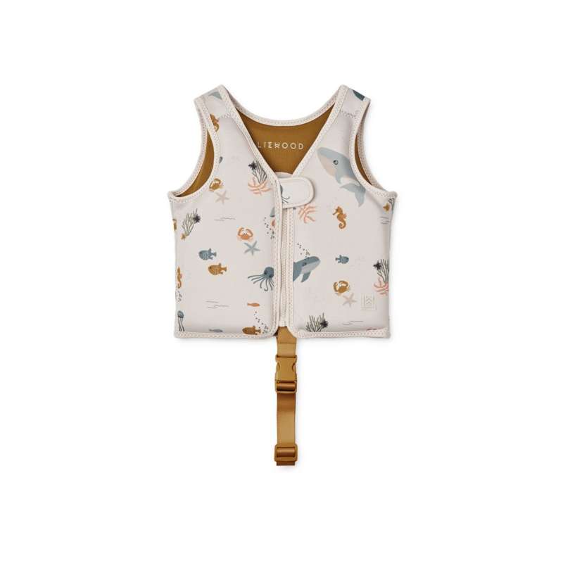 Liewood Dove Badevest - Creatură marină/Nisip 