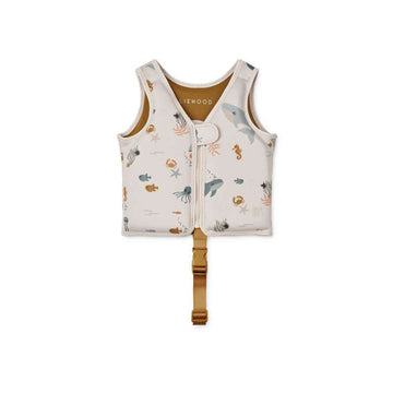 Liewood Dove Badevest - Creatură marină/Nisip 