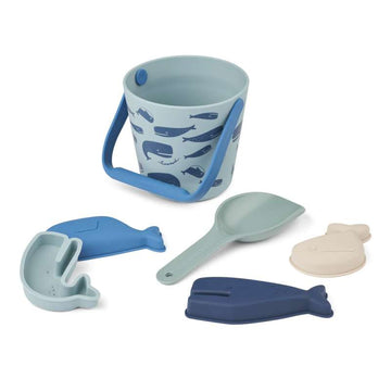Liewood Gilma Ocean Beach Set - Ocean/Ren himmel 