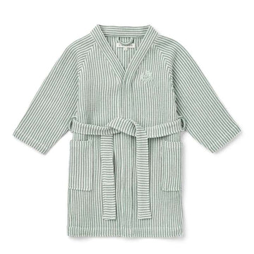 Liewood Bertha Bathrobe - Y/D Stripe Peppermint/Cream of the Cream 