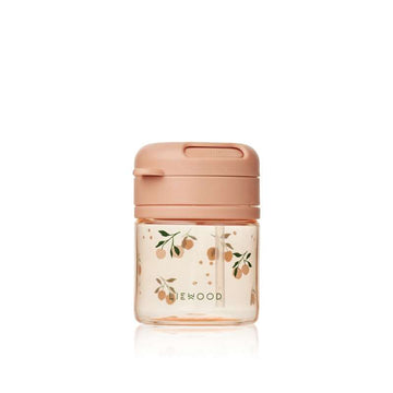 Liewood Pavia Tritan Sugerørskop - 280ml - Peach/Sea Shell