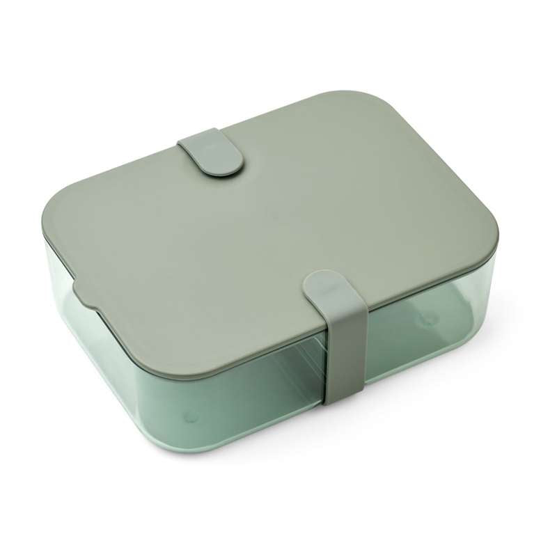 Liewood Carin Lunchbox with Divider - Large - Faune Green/Peppermint 