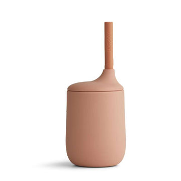 Liewood Ellis Tudekop with Handle and Straw - Dark Rose/Terracotta Mix 