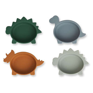 Liewood Iggy Set with Mini Skirts - 4 pack - Silicone - Dino Blue Multi Mix 