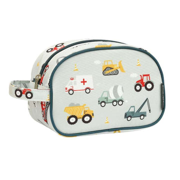 A Little Lovely Company Toiletry bag - Vehicles - Blue 