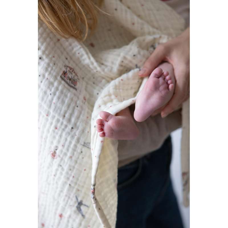 Cam Cam Copenhagen Муслинено бебешко одеяло - GOTS - Carousel 