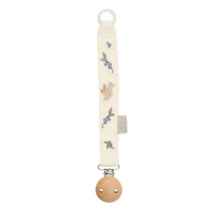 Cam Cam Copenhagen Pacifier clip - Embroidered - GOTS - Blueberries 