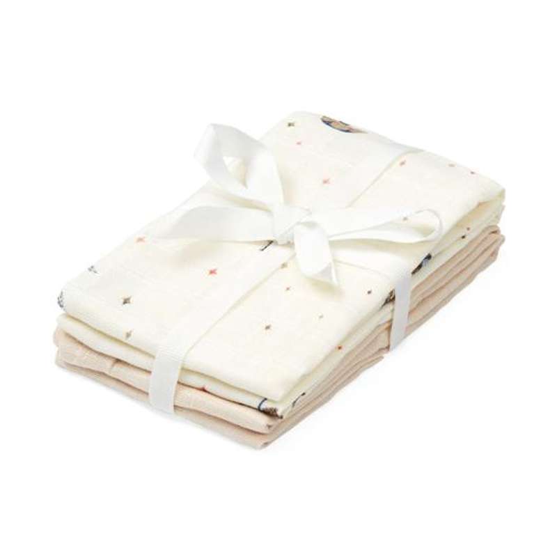 Cam Cam Copenhagen Waschhandschuhe - 4er-Pack - GOTS - Karussell 