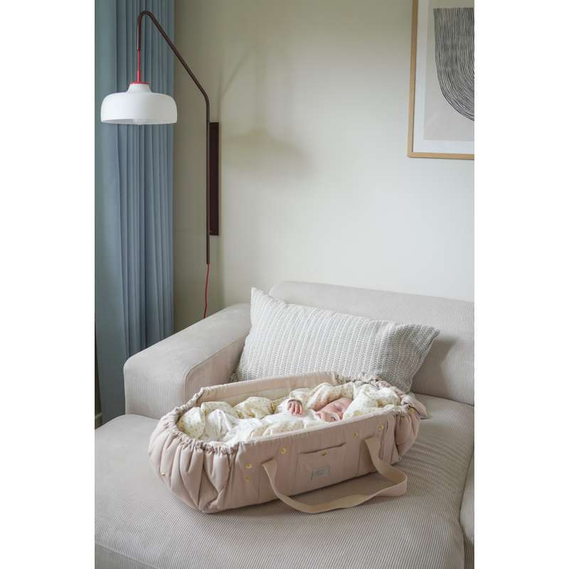 Cam Cam Copenhagen Babylift Willow - OCS - Classic Stripes Camel/Almond