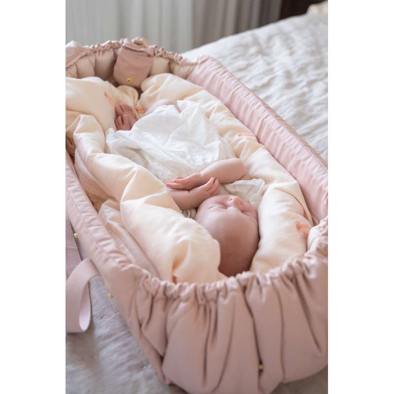 Cam Cam Copenhagen Babylift Willow - Zestaw - Classic Stripes Rose/Bloom