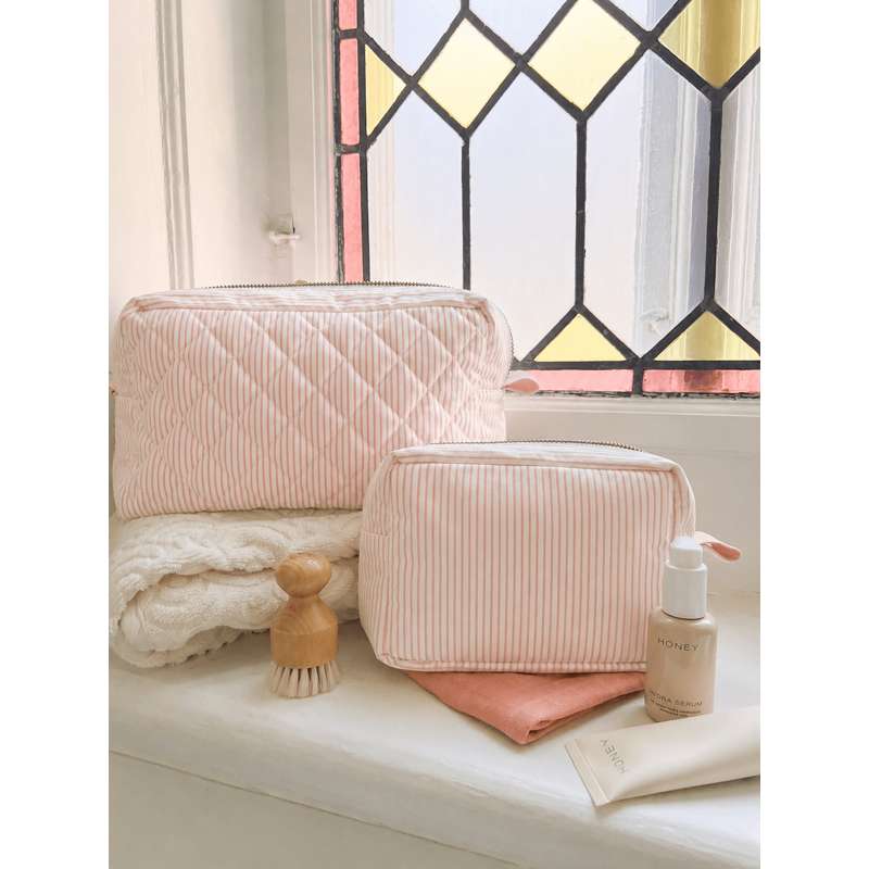 Cam Cam Copenhagen Make-up-Tasche - OCS - Classic Stripes Rose
