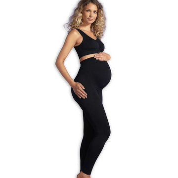 Carriwell Mama care urmează să nască leggings de ventilație cu funcție de suport - negru 