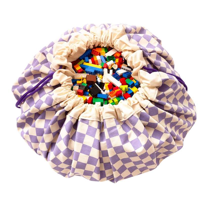 Play & Go Opbergtapet - Vichy Paars 