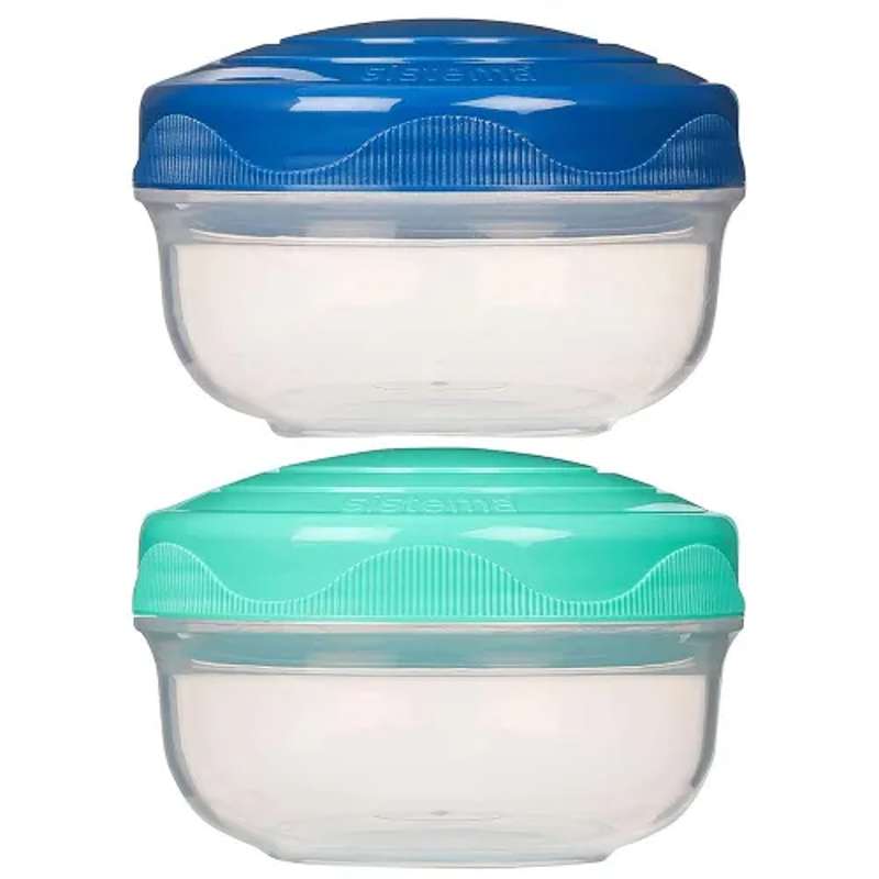 Sistema Snackbox - Portion Pod - 2-Pack - 210ml - Ocean Blue/Minty Teal 