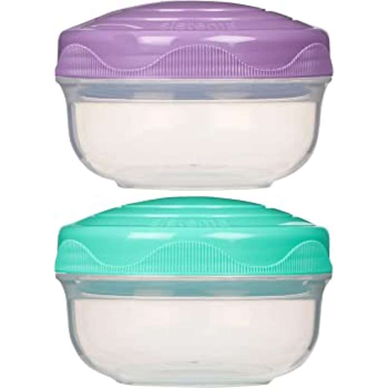 Sistema Snackboks - Portion Pod - 2-Pak - 210ml - Miętowy Teal/Misty Purple 