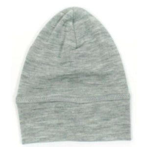 Engel Natur Gorro/Beanie para Bebé - Lana/Seda - Gris Melange 