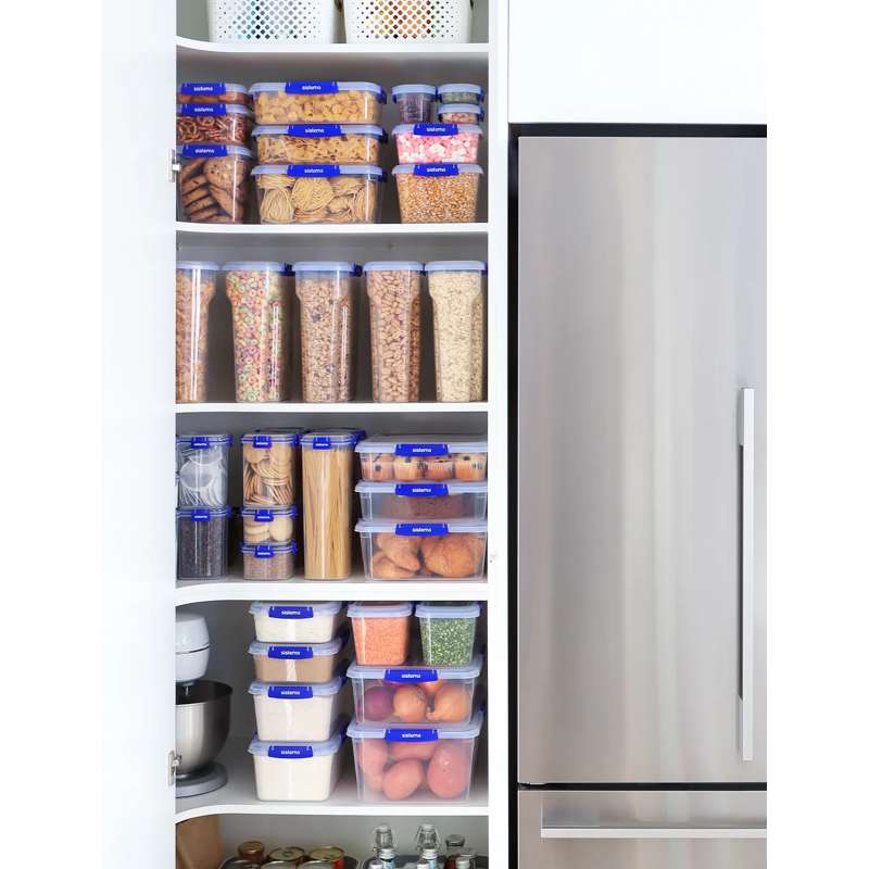 Sistema Depozitare alimente - Klip It Plus - Dreptunghiular - 7.5L - Albastru 