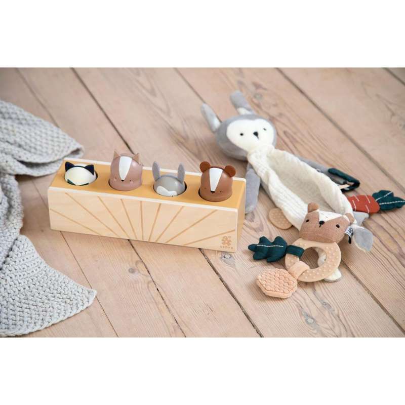 Sebra Pop up toy in wood - Woodland 