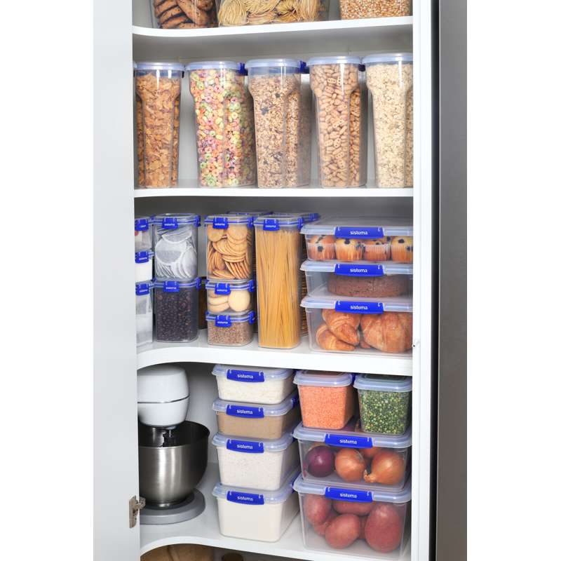 Sistema Depozitare alimente - Klip It Plus - Cracker - 1.8L - Albastru 