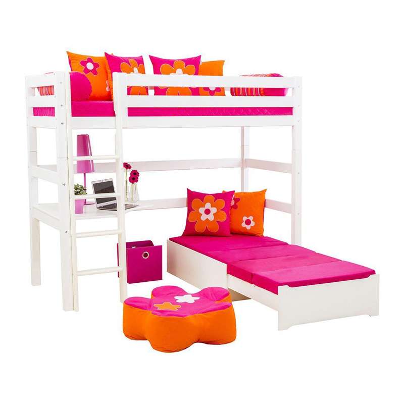 Hoppekids Μαξιλάρι για Lounge Modul - 80x200 εκ. - 5-κομμάτι - Ροζ 