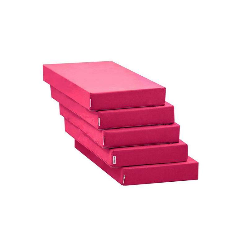 Hoppekids Mattress for Lounge Module - 80x200 cm. - 5-part - Pink 