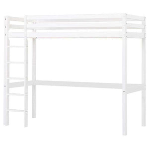 Hoppekids ECO Dream - Letto a soppalco 90x200 cm. - Bianco 