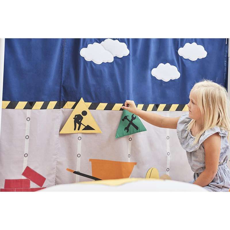 Hoppekids Curtain for Bed - Construction (More Sizes) 