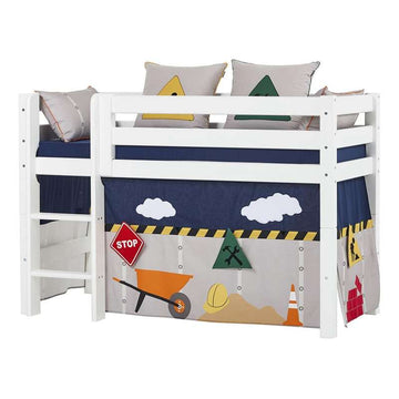 Hoppekids Curtain for Bed - Construction (More Sizes) 