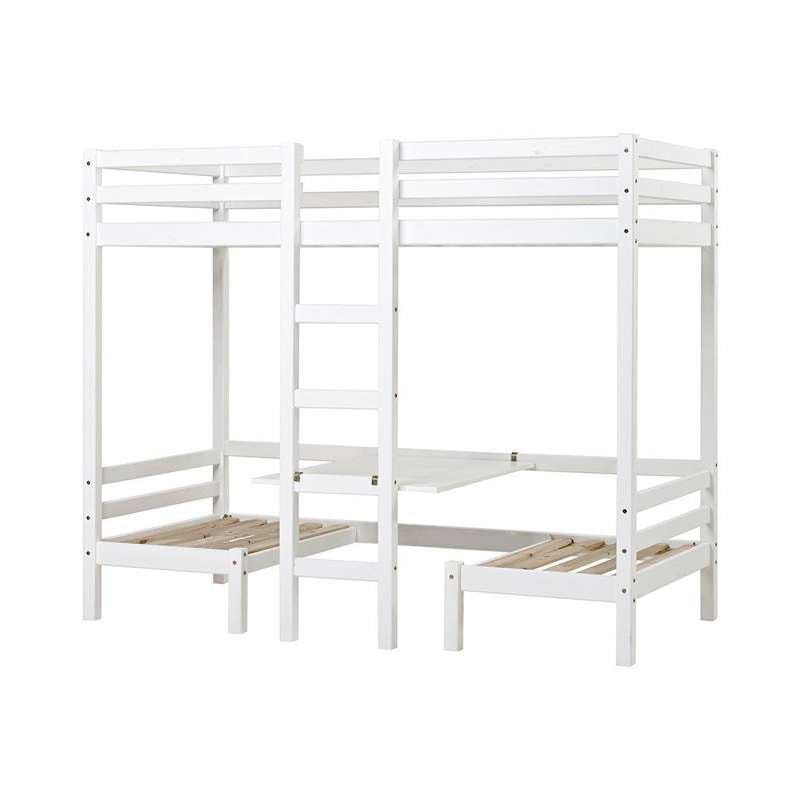 Hoppekids Letto a castello - 90x200 cm. - Bianco 