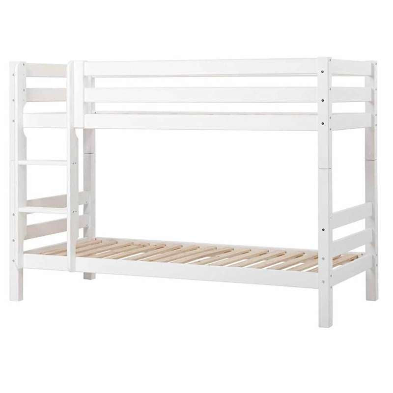 Hoppekids ECO Luxury - Litera 150 cm. - 90x200 cm. - Base de cama flexible - Blanca 