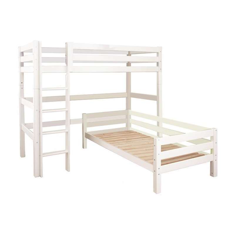 Hoppekids ECO Luxury - Bunk bed - 90x200 cm. - Corner combination - White 