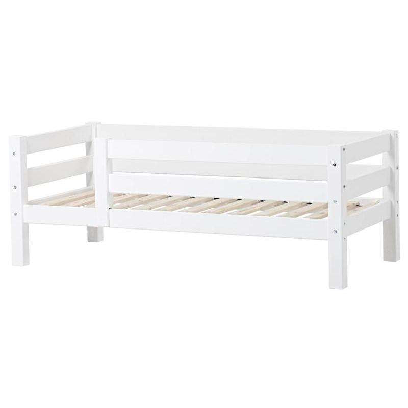 Hoppekids ECO Luxury - Schlafsofa mit Rückenlehne und Rausfallschutz (Mehrere Größen) - Weiß 