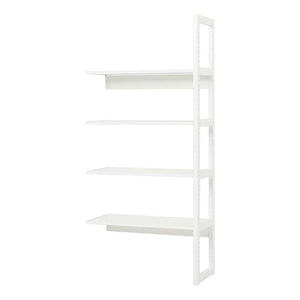 Hoppekids STOREY - Regal - 1/2 Sektion mit 4 Regalen - Verschiedene Größen - Weiß 