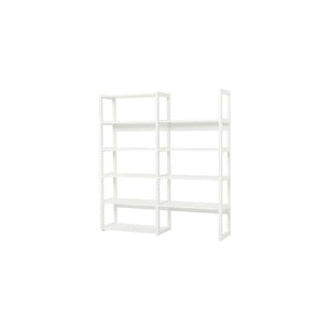 Hoppekids STOREY - Regal - 2 Sektionen mit 8 Regalen - Verschiedene Größen - Weiß 